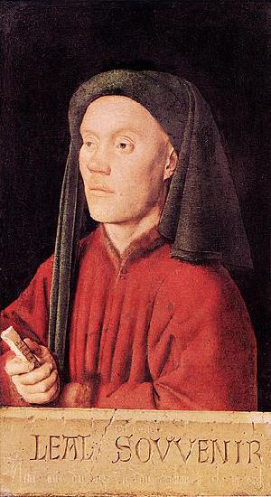 Jan Van Eyck Portrait of a Young Man Sweden oil painting art